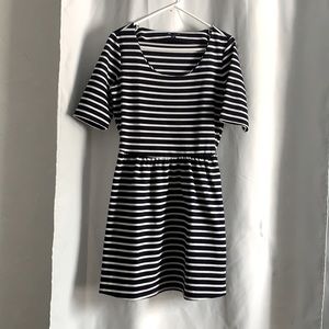 Black/White striped dress The Gap